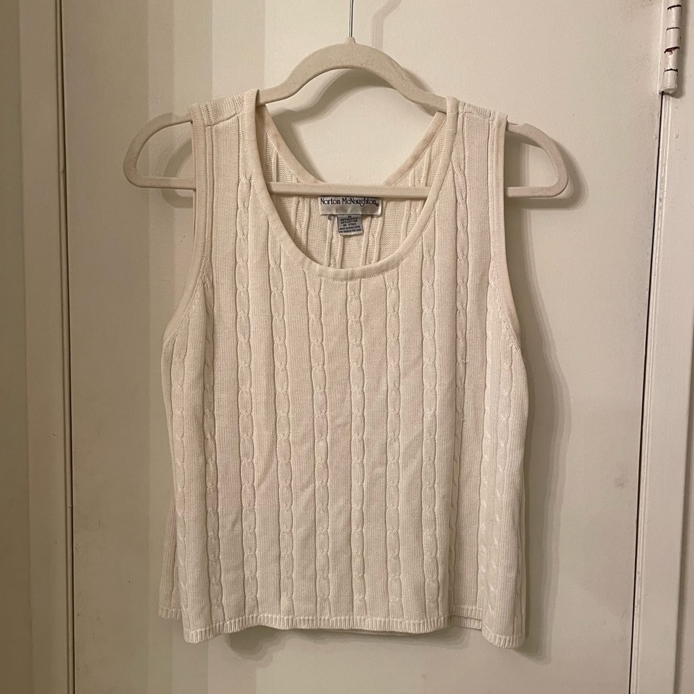 Vintage Cable Knit Tank